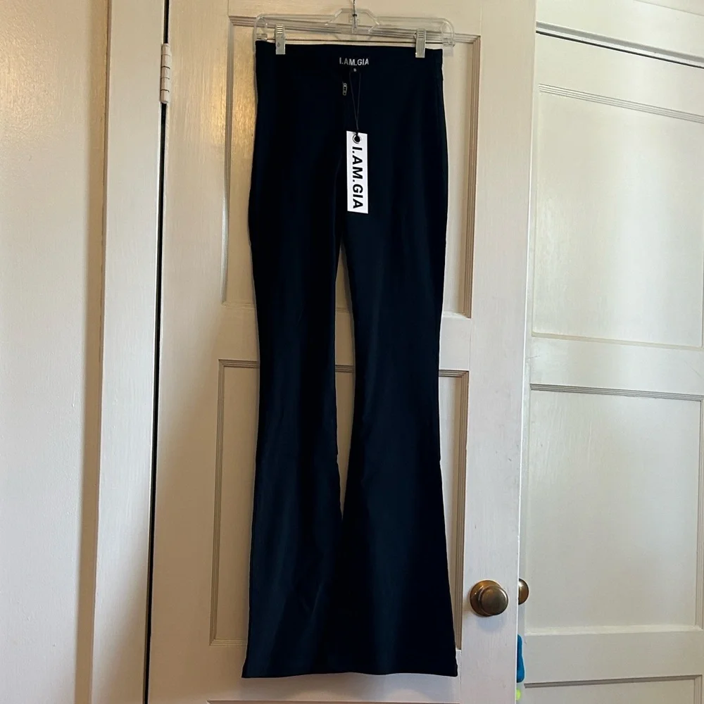 I.AM.GIA Ellena 2.0 Curve Waist Zippered Flare Pants - Picture 3 of 5